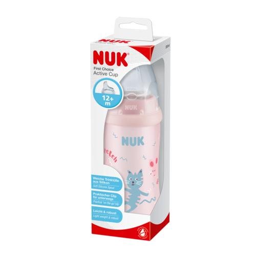 Nuk Active Cup Kubek Niekapek 12M+ Kotek, 300Ml Mapa GmbH