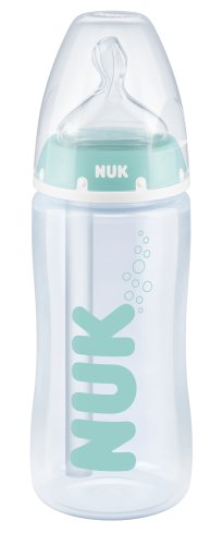 NUK, FC+ Butelka 300 ml ze wskaźnikiem temperatury Anti-colic Professional smoczek silikonowy 0-6m-cy M Nuk