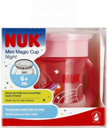 NUK Kubek 160 ml 6m  Mini Magic Cup różowy Nuk