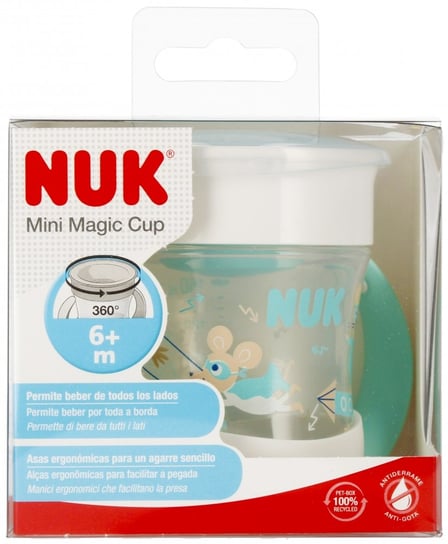 NUK Kubek 160 ml 6m  Mini Magic Cup turkusowy Nuk