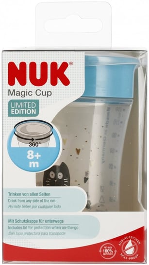 NUK Kubek 230 ml 8m Magic Cup niebieski Nuk