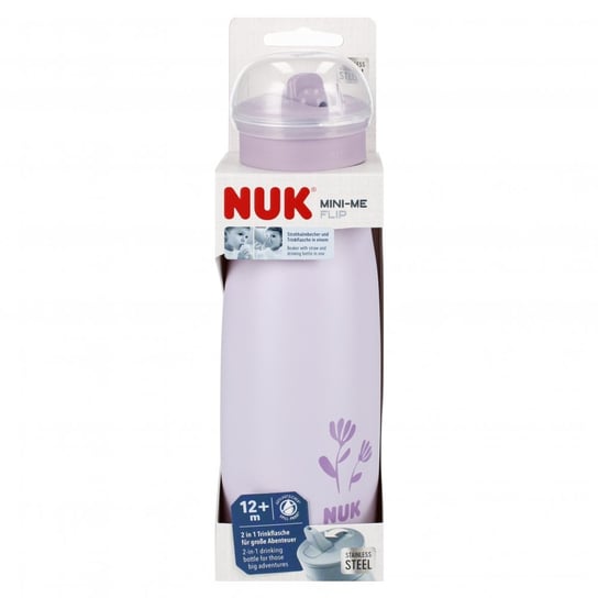 NUK Kubek 500 ml  12m  Mini-Me Flip stal fiolet Nuk