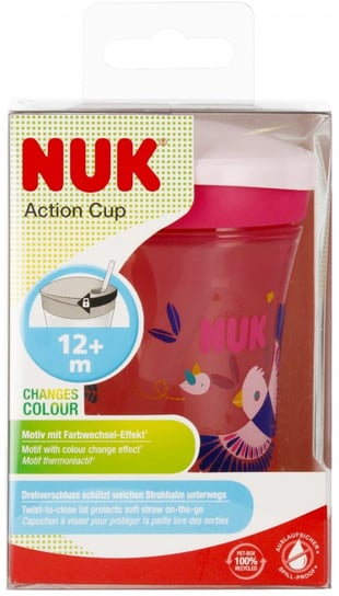 Nuk, Kubek Ev Act Cup+12m Roz 10255574 1/4, 230 ml Nuk