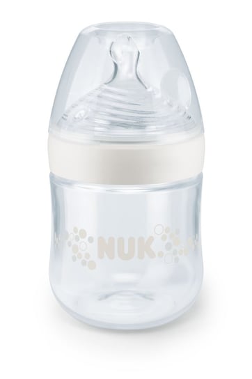 Nuk, Nature Sense, Butelka PP do płynów, silikon, Biała, 0-6 m, rozmiar S, 150 ml Nuk