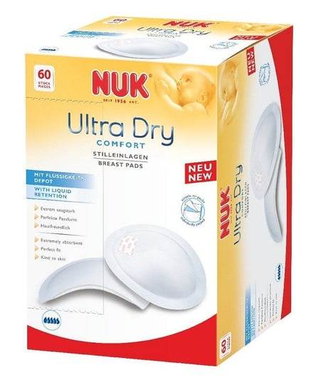 Nuk, Ultra Dry, Wkładki laktacyjne, 60 szt. Nuk
