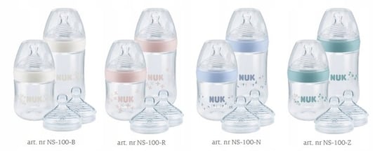 Nuk Zestaw Promocyjny 3W1 Butelka 260 150 Ml Biały Inna marka