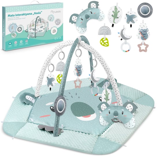 Nukido, Mata interaktywna edukacyjna Koala dla dzieci, niemowląt pałąk i zabawki 5w1, rozm. XXXL Nukido
