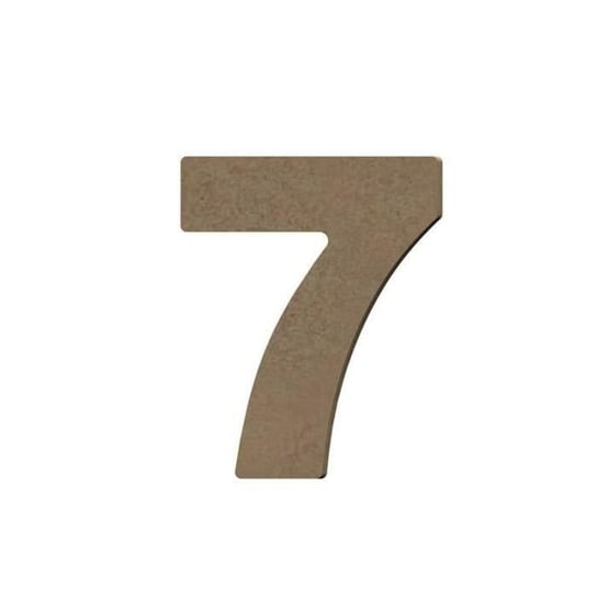 Numer 7 z drewna MDF do dekoracji - 8 cm Inna marka