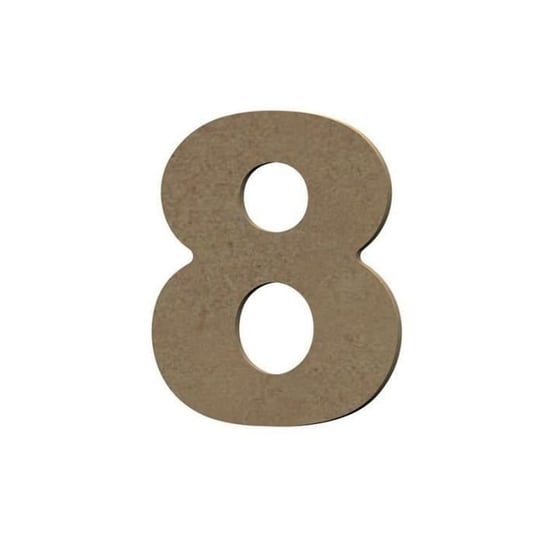 Numer 8 z drewna MDF do dekoracji - 8 cm Inna marka