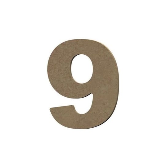 Numer 9 z drewna MDF do dekoracji - 8 cm Inna marka