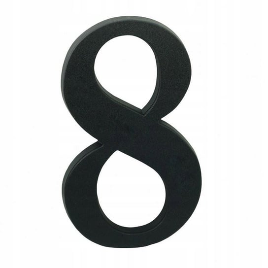 Numer na dom cyfra 8 czarna 19 cm LOB
