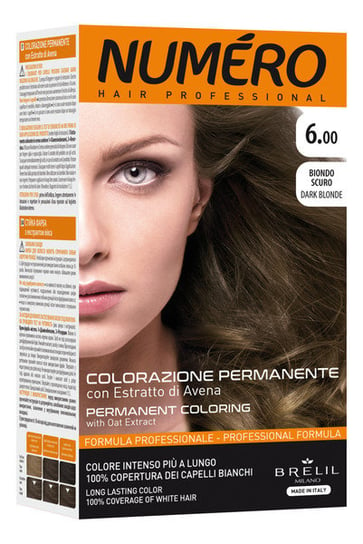 Numero, Permanent Coloring, Farba do włosów 6.00 dark blonde, 140 ml Numero