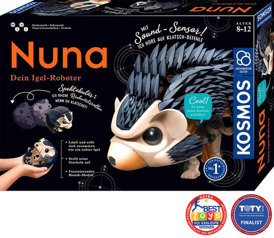 Nuna, zabawka interaktywna, robot - jeż Kosmos