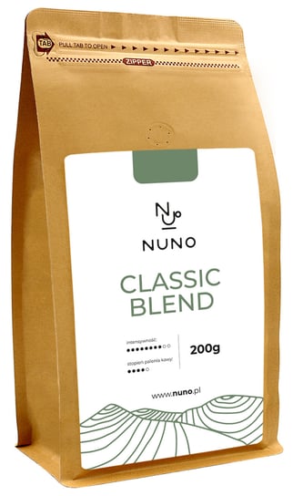 Nuno, kawa ziarnista Classic Blend świeża 24h, 200 g Nuno