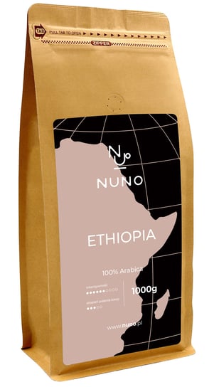 Nuno, kawa ziarnista Etiopia Arabika świeża 72h, 1 kg Nuno