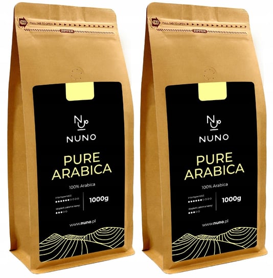 Nuno, kawa ziarnista Pure Arabica świeża 72h, 2 x 1 kg Nuno