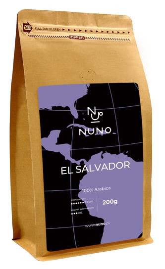 Nuno, kawa ziarnista Salvador Arabika świeża 72h, 200 g Nuno