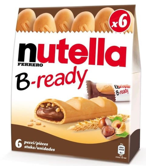 Nutella b-ready wafelki z kremem 6szt 132g Nutella