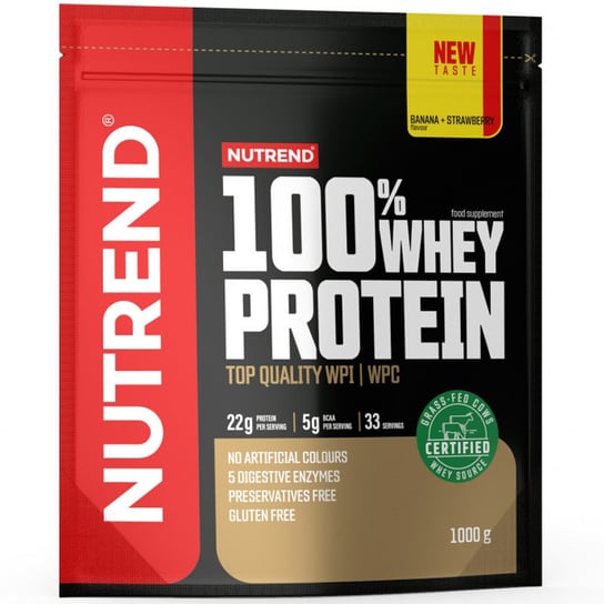 NUTREND 100% Whey Protein 1000g Banana Strawberry Nutrend