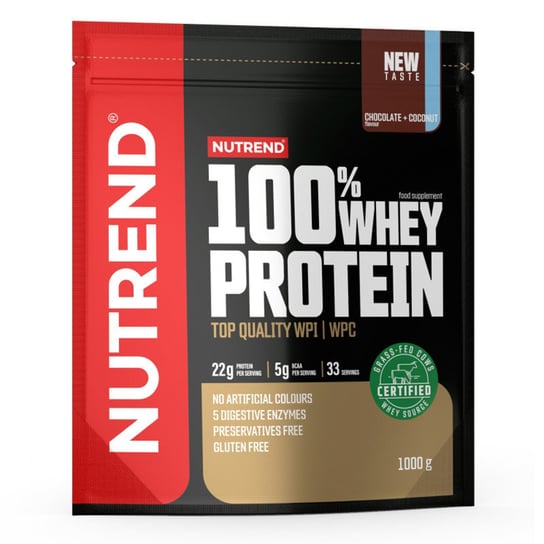 NUTREND 100% Whey Protein 1000g Chocolate Coconut Nutrend