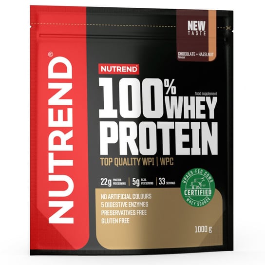 NUTREND 100% Whey Protein 1000g Chocolate Hazelnut Nutrend