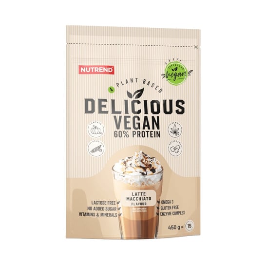 Nutrend - Delicious Vegan Protein - 450 g - latte macchiato Nutrend
