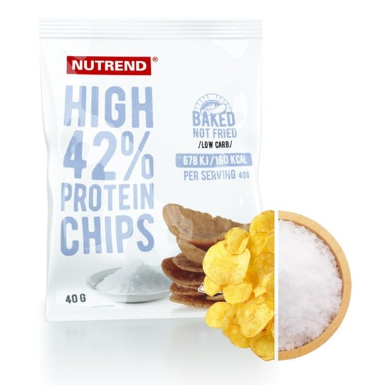 Nutrend High Protein Chips sól 40G przekąska wysoko białkowa 16g Nutrend
