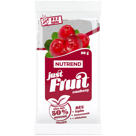 NUTREND Just Fruit 30g BATON ENERGETYCZNY Cranberry Nutrend