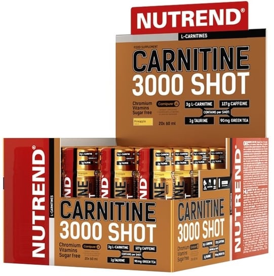 Nutrend - Karnityna 3000 Shot, Pomarańcza, 20 x 60 ml Nutrend