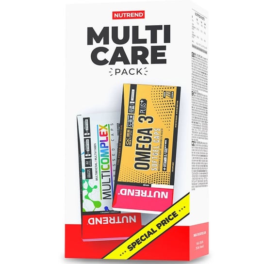 Nutrend Multi Care Pack Zestaw Omega 3 Plus Suplement diety, 120 kaps.+Multicomplex Compressed 60Casps Nutrend
