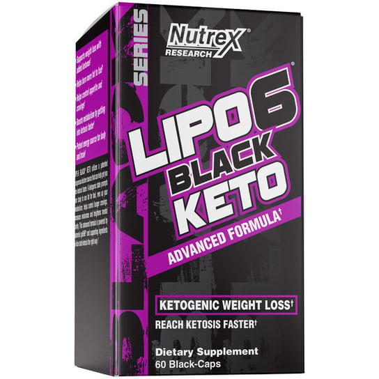 Nutrex Lipo6 Black Keto Suplementy diety, 60 kaps. Nutrex