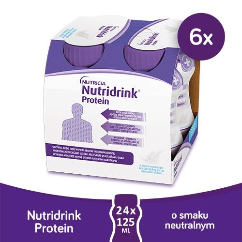 Nutridrink Protein, Zestaw smak neutralny, 24x125ml Nutricia