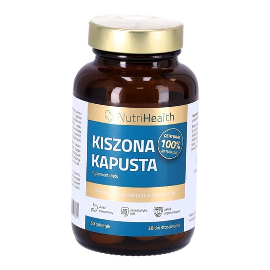 NutriHealth, Suplement diety Kiszona Kapusta 100% naturalny, 60 kaps. NutriHealth
