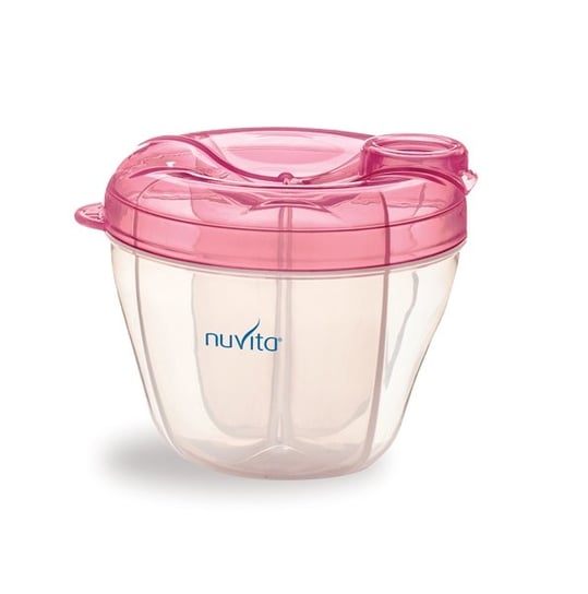 Nuvita, Pojemnik na mleko, 4 przegródki, Pink Nuvita
