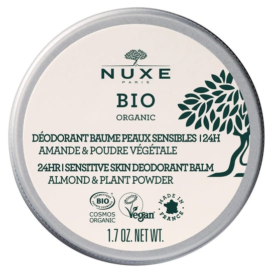 Nuxe Bio, dezodorant w kremie 24h, skóra wrażliwa, 50 g Nuxe