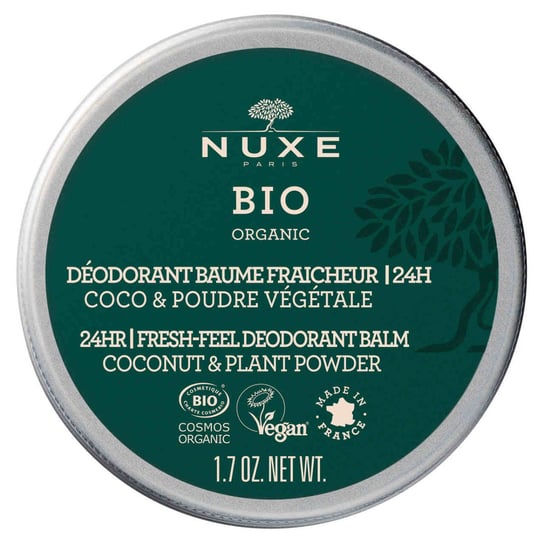 Nuxe Bio, odświeżający dezodorant w kremie 24h, 50 g Nuxe