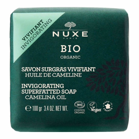 Nuxe Bio, orzeźwiające ultra-odżywcze mydło do twarzy i ciała, 100 g Nuxe