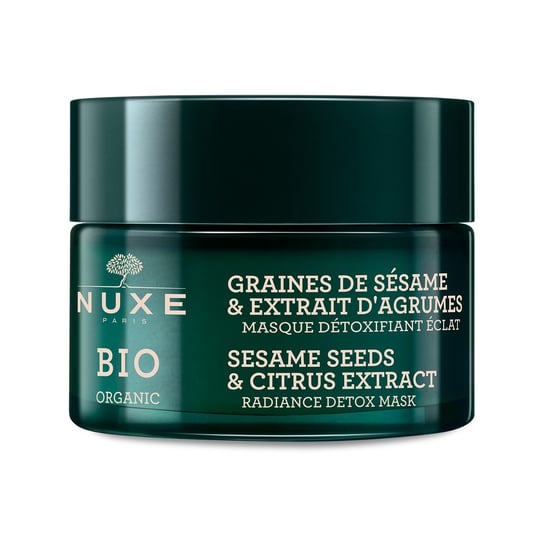 Nuxe Bio, rozświetlająca maska detoksykująca - ekstrakt z cytrusów i ziaren sezamu, 50ml Nuxe