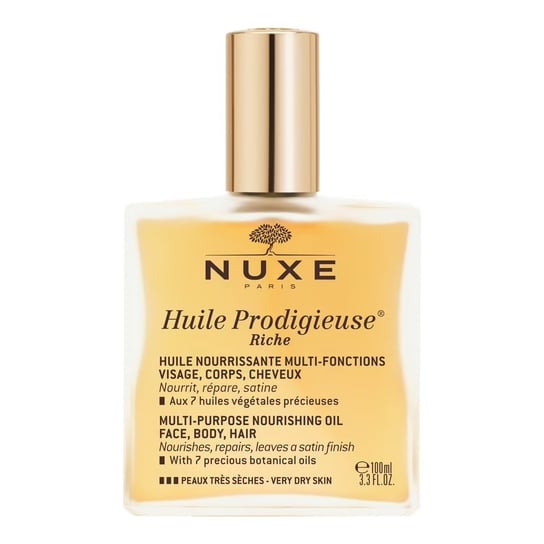 NUXE Riche Multi Purpose Dry Oil Face, Body, Hair Huile Prodigieuse olejek do ciała dla kobiet 100ml Nuxe