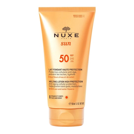 Nuxe, Sun, Mleczko do opalania twarzy i ciała SPF 50, 150 ml Nuxe