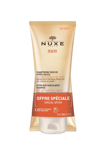 Nuxe Sun, żel pod prysznic do ciała i włosów po opalaniu, 200 ml + 200 ml Nuxe