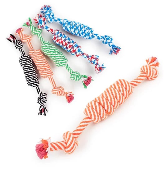 Nuxie® sznur bawełniany szarpak dla psa kota zabawka 30cm HURTNET