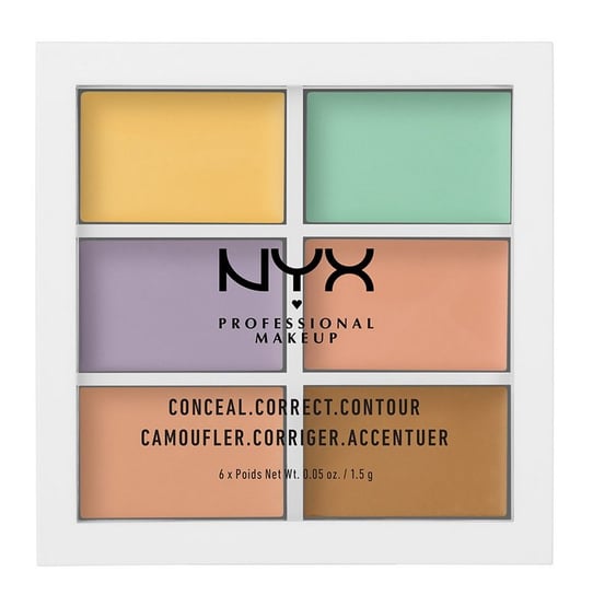 NYX, Color Correcting, paleta korektorów do twarzy, 9 g NYX