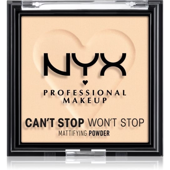 NYX Professional Makeup Can't Stop Won't Stop Mattifying Powder puder matujący odcień 01 Fair 6 g NYX Professional MakeUp