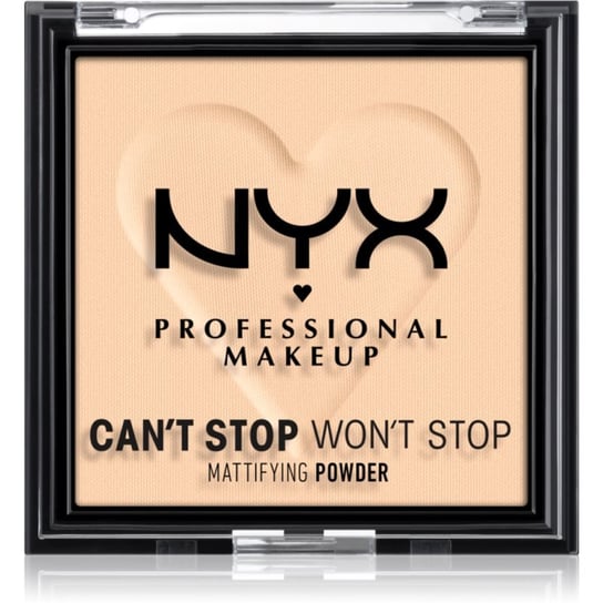 NYX Professional Makeup Can't Stop Won't Stop Mattifying Powder puder matujący odcień 02 Light 6 g NYX Professional MakeUp