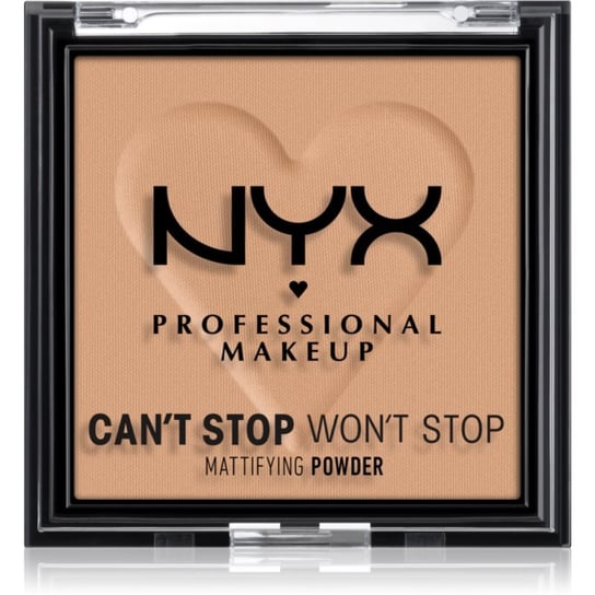 NYX Professional Makeup Can't Stop Won't Stop Mattifying Powder puder matujący odcień 06 Tan 6 g NYX Professional MakeUp