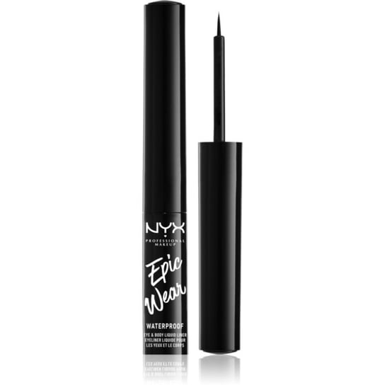 NYX Professional Makeup Epic Wear Metallic Liquid Liner długotrwały eyeliner w żelu odcień 01 - Black Metal 3,5 ml NYX