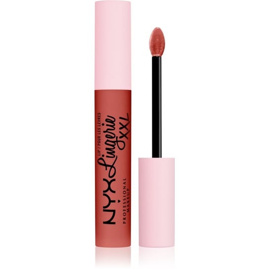 NYX Professional Makeup Lip Lingerie XXL pomadka w płynie o matowym wykończeniu odcień 06 - Peach flirt 4 ml Inna marka