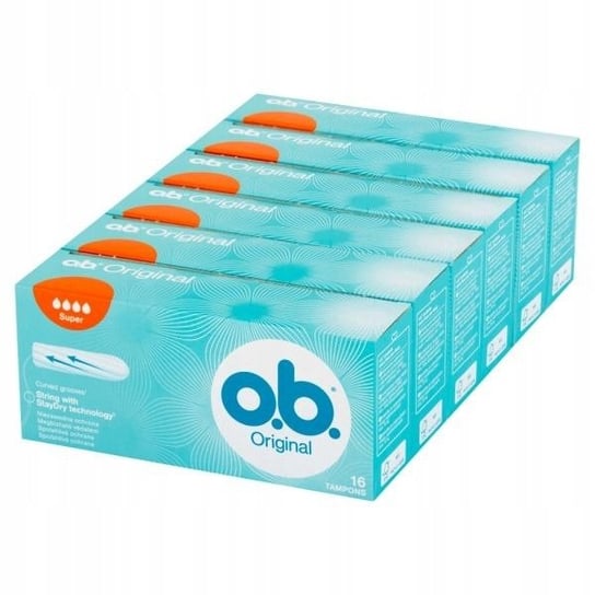 O.B, Original Super, tampony, 6x16 szt. O.B.