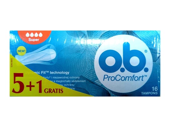 O.B.,ProComfort Super, tampony, 6x16 szt. O.B.